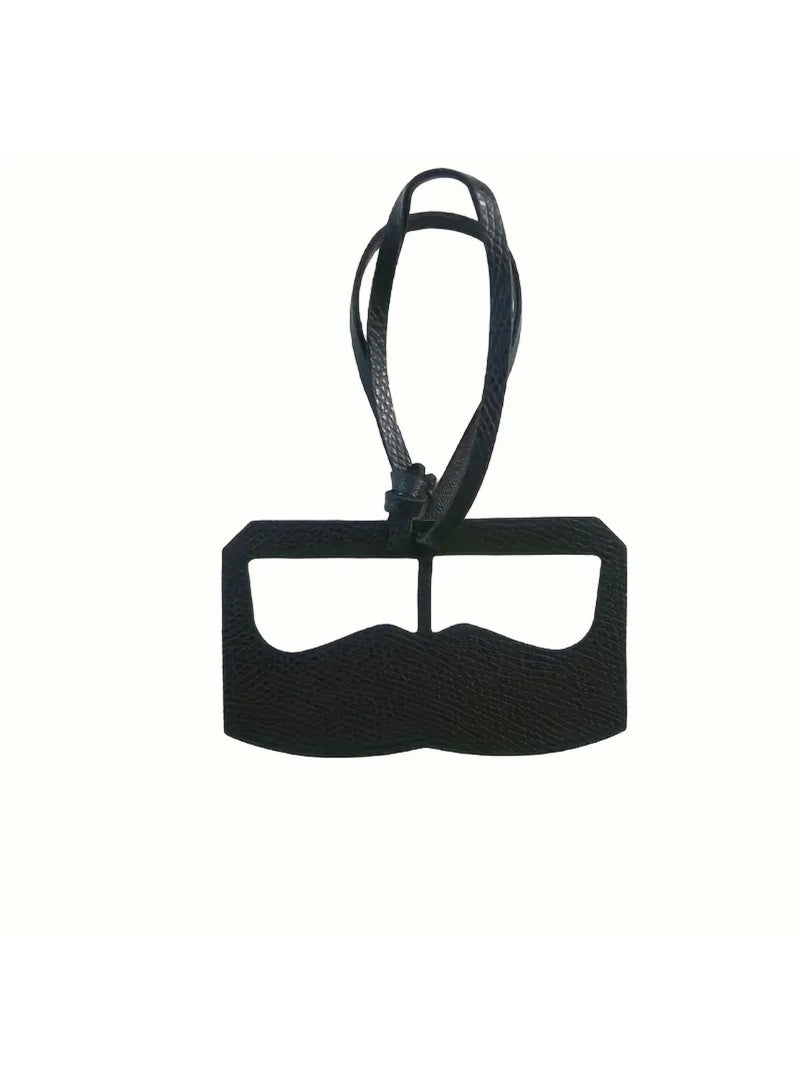 تعليقات حقائب على شكل نظارات مصنوعة من الجلد الصناعي لتزيين السيارات، وإكسسوارات للحقائب والملابس،.